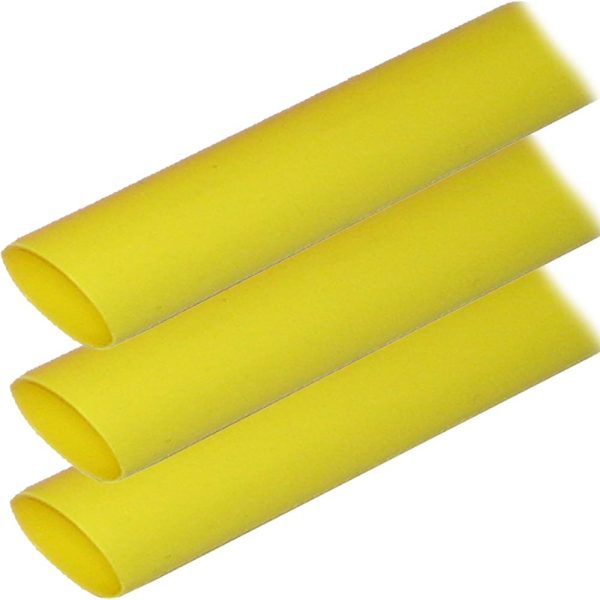 Ancor Adhesive Lined Heat Shrink Tubing (ALT) - 1  x 6  - 3-Pack - Yellow - 307906 Fashion