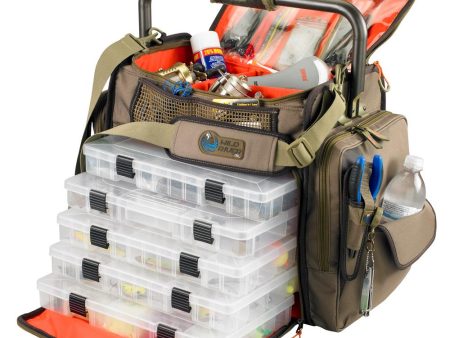 Wild River FRONTIER Lighted Bar Handle Tackle Bag w 5 PT3700 Trays - WT3702 Fashion