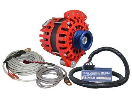 Balmar Alternator 1-2  Single Foot J10 Serpentine Pulley Regulator  Temp Sensor - 170A Kit - 12V - XT-SF-170-J10-KIT For Discount