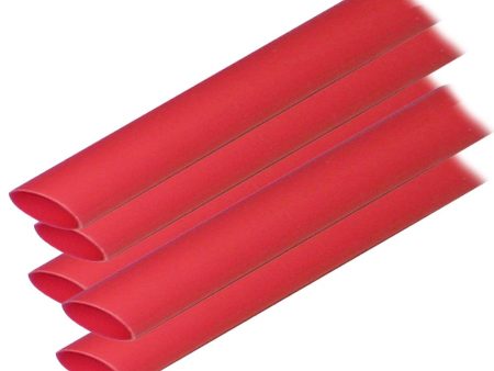 Ancor Adhesive Lined Heat Shrink Tubing (ALT) - 1 2  x 12  - 5-Pack - Red - 305624 For Discount