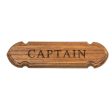 Whitecap Teak  CAPTAIN  Name Plate - 62670 Online