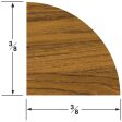 Whitecap Teak Quarter Round Molding Small - 5  - 60851 Online