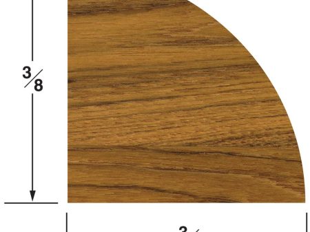 Whitecap Teak Quarter Round Molding Small - 5  - 60851 Online