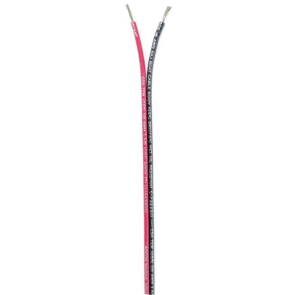 Ancor Ribbon Bonded Cable - 16 2 AWG - Red Black - Flat - 500  - 153150 For Sale