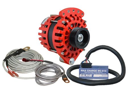 Balmar Alternator 1-2  Single Foot K6 Serpentine Pulley Regulator  Temp Sensor - 170A Kit - 12V - XT-SF-170-K6-KIT Discount