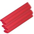 Ancor Adhesive Lined Heat Shrink Tubing (ALT) - 3 8  x 12  - 5-Pack - Red - 304624 Online