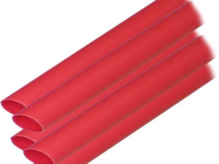 Ancor Adhesive Lined Heat Shrink Tubing (ALT) - 3 8  x 12  - 5-Pack - Red - 304624 Online