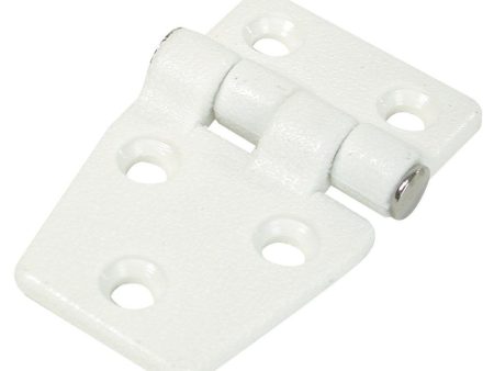 Whitecap Shortside Door Hinge - White Nylon - 1-3 8  x 2-1 4  - S-3033 For Sale