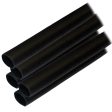 Ancor Adhesive Lined Heat Shrink Tubing (ALT) - 1 2  x 6  - 5-Pack - Black - 305106 Online now