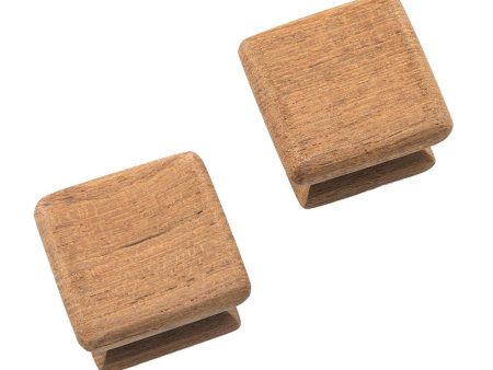 Whitecap Teak Square Drawer Knob - 1-1 8  - 2 Pack - 60130-A Fashion