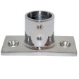 Whitecap 1  O.D. 90 Degree 2-Hole Rectangle Base SS Rail Fitting - 6195 Discount