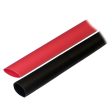 Ancor Adhesive Lined Heat Shrink Tubing (ALT) - 1 2  x 3  - 2-Pack - Black Red - 305602 Hot on Sale