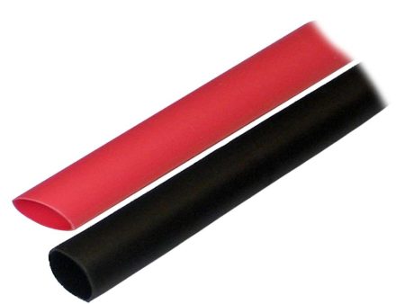 Ancor Adhesive Lined Heat Shrink Tubing (ALT) - 1 2  x 3  - 2-Pack - Black Red - 305602 Hot on Sale