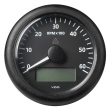 Veratron 3-3 8  (85MM) ViewLine Tachometer w Multi-Function Display - 0 to 6000 RPM - Black Dial & Bezel - A2C59512393 Online Sale