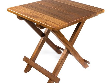 Whitecap Teak Solid Top Fold Away Table - 60031 Discount