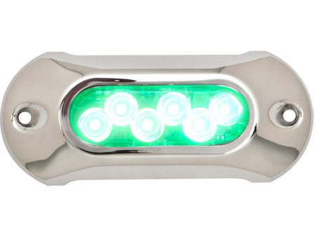 Attwood Light Armor Underwater LED Light - 6 LEDs - Green - 65UW06G-7 on Sale