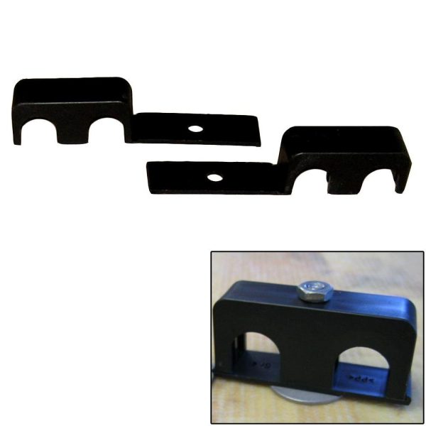 Weld Mount Double Poly Clamp f 1 4  x 20 Studs - 5 8  OD - Requires 1.5  Stud - Qty. 25 - 80625 For Discount