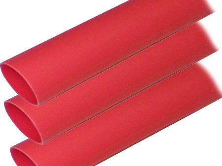 Ancor Adhesive Lined Heat Shrink Tubing (ALT) - 1  x 12  - 3-Pack - Red - 307624 For Discount